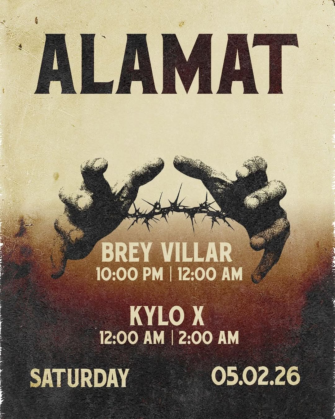 Live music night — Brey Villar and Kylo X performing at ALAMAT